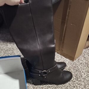 Easy Street Black Over the Knee Boots